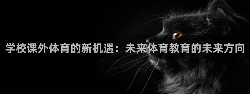 中欧体育网站：学校课外体育的新机遇：未来体育教育的未来方向